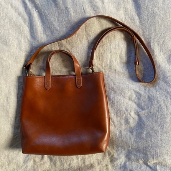 Madewell Handbags - Madewell Zip-Top Transport Crossbody Tote Bag